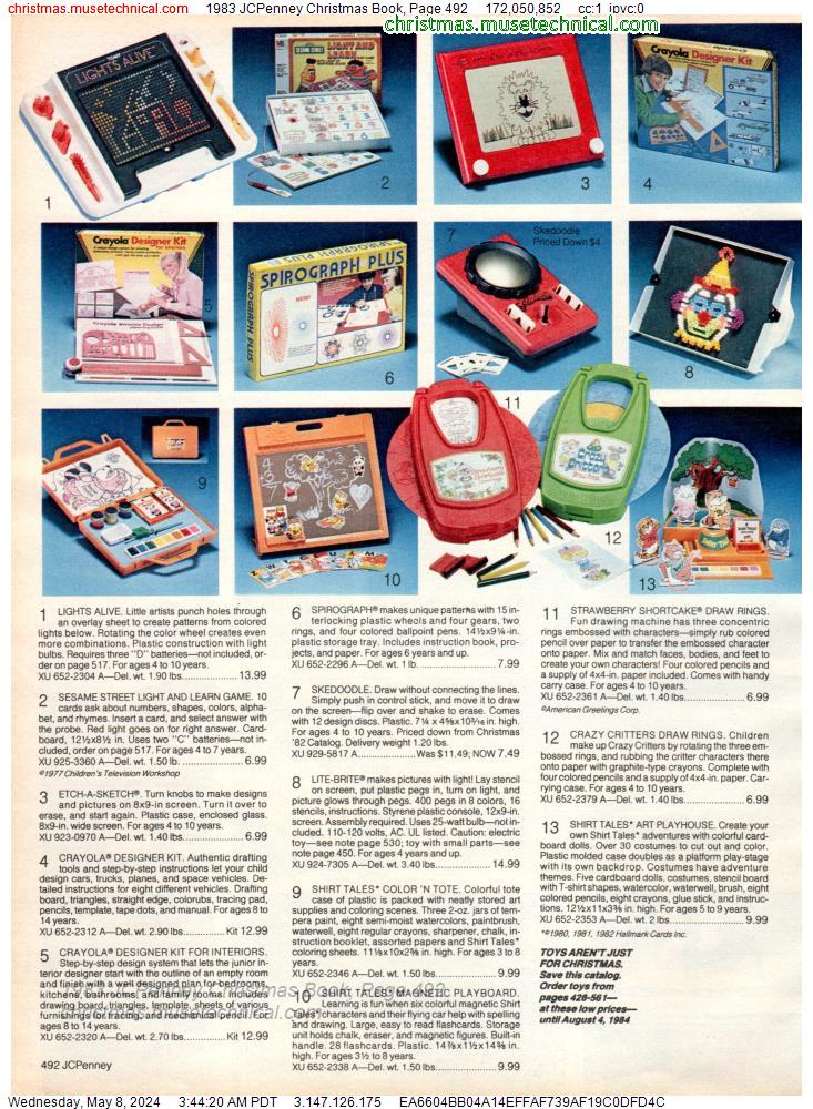 1983 JCPenney Christmas Book, Page 492