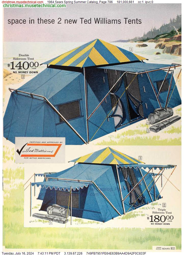 1964 Sears Spring Summer Catalog, Page 786