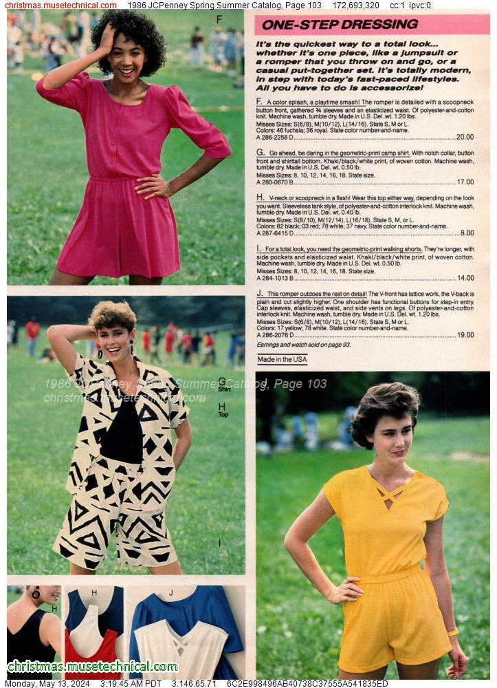 1986 JCPenney Spring Summer Catalog, Page 103