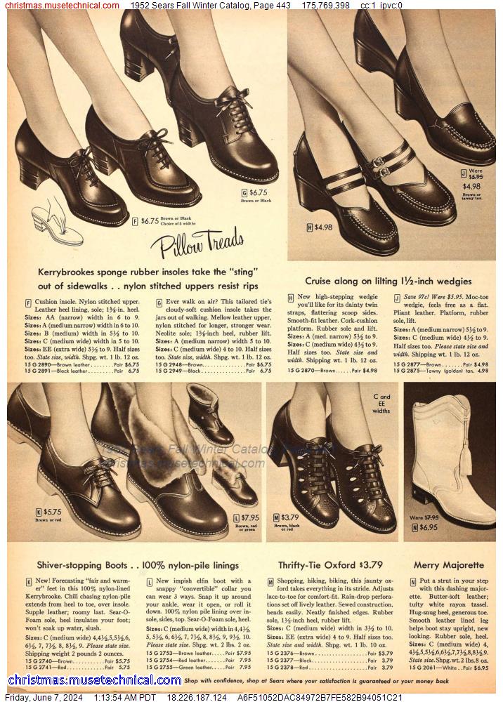 1952 Sears Fall Winter Catalog, Page 443