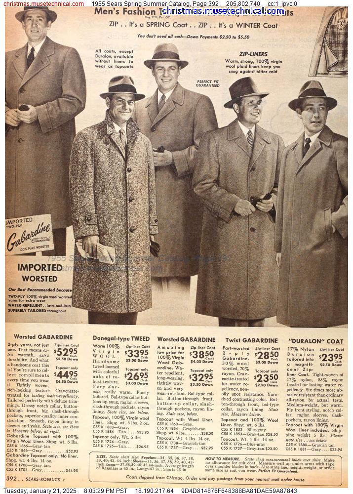 1955 Sears Spring Summer Catalog, Page 392