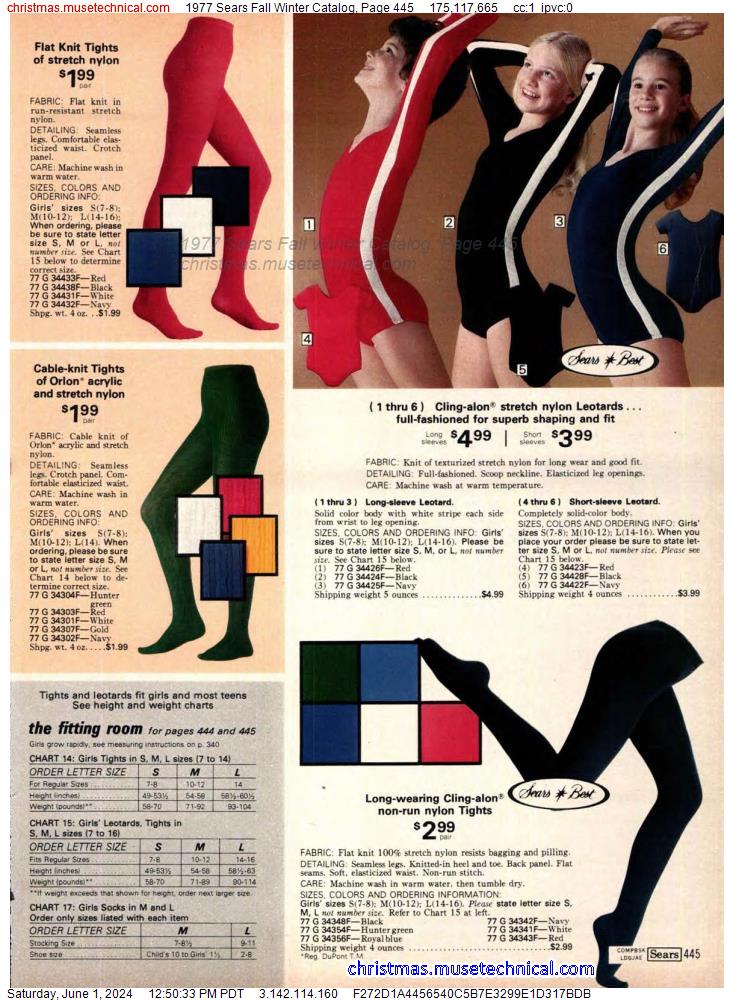 1977 Sears Fall Winter Catalog, Page 445