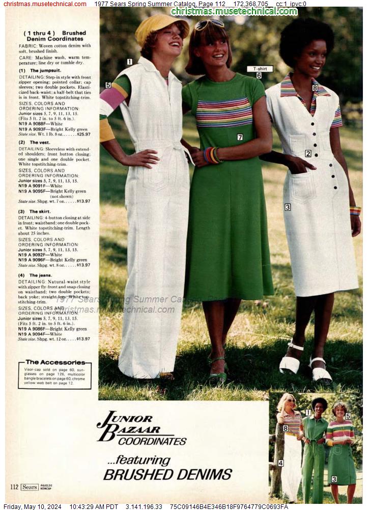 1977 Sears Spring Summer Catalog, Page 112