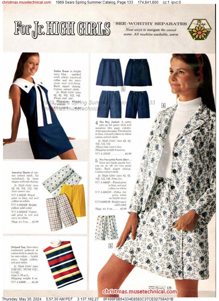 1969 Sears Spring Summer Catalog, Page 133