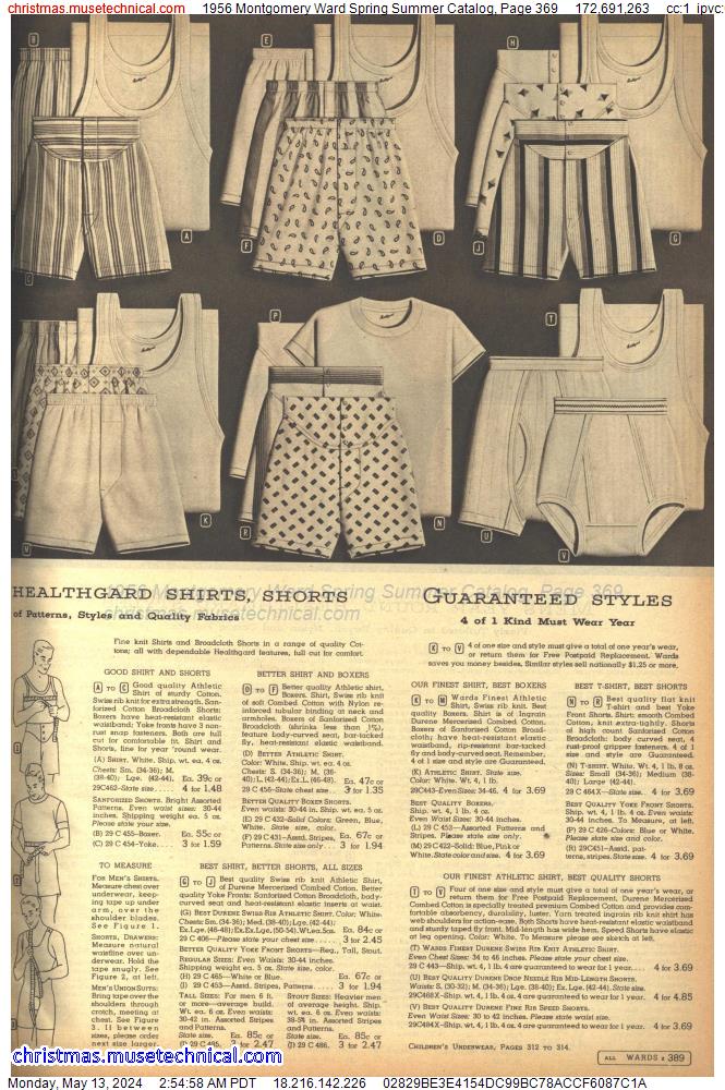 1956 Montgomery Ward Spring Summer Catalog, Page 369