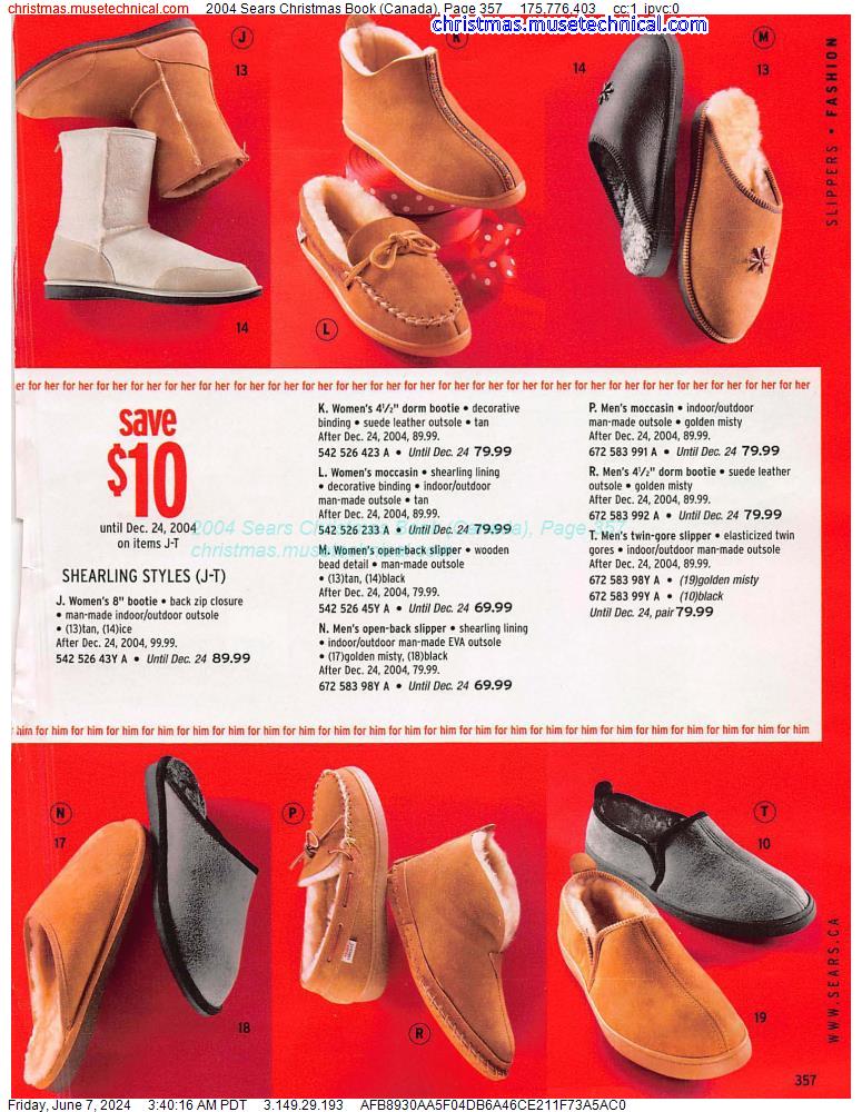 2004 Sears Christmas Book (Canada), Page 357