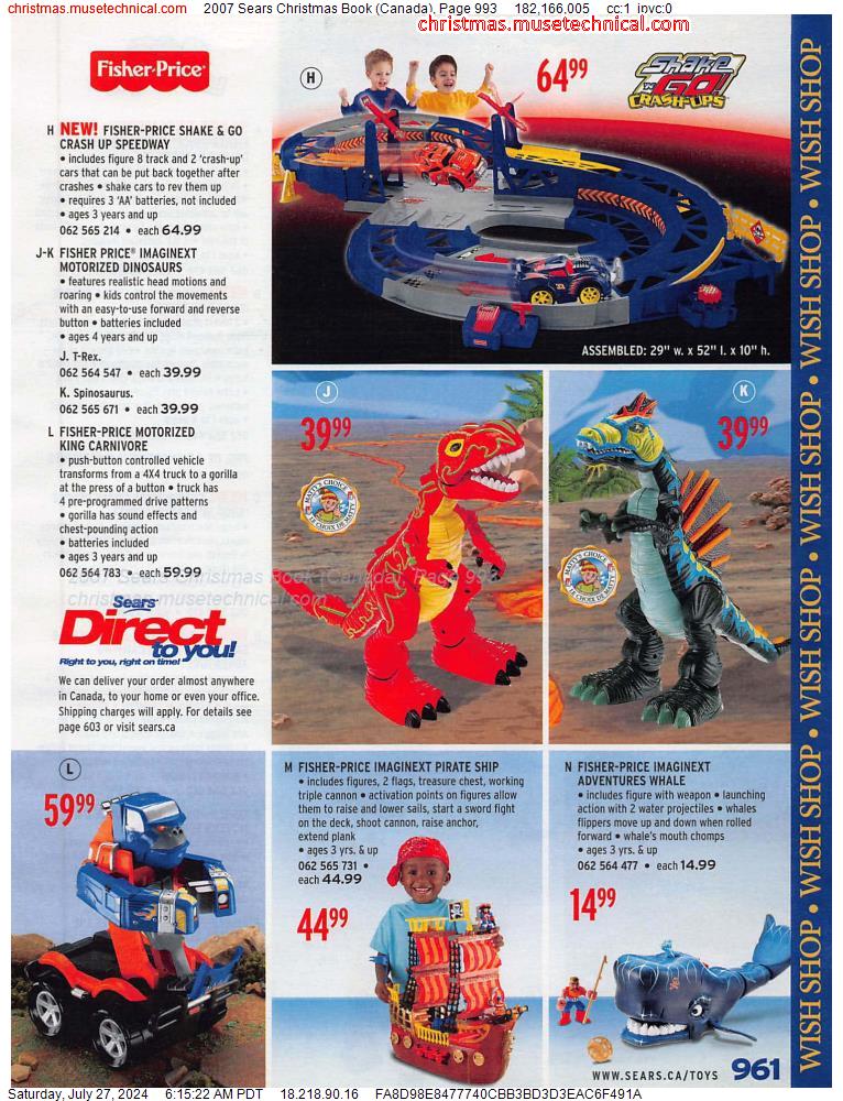2007 Sears Christmas Book (Canada), Page 993