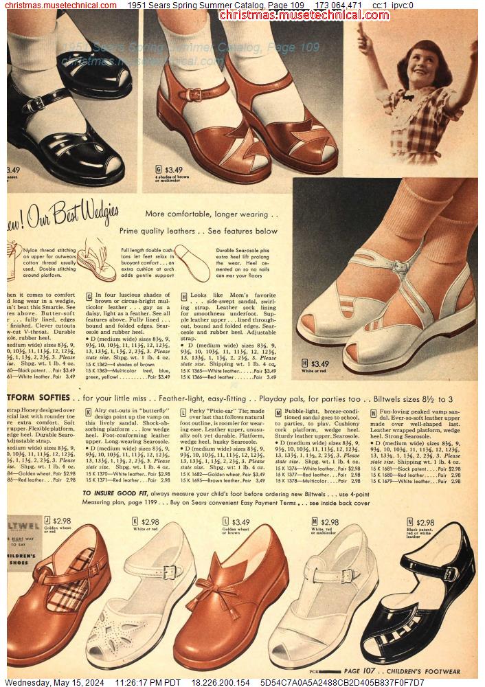 1951 Sears Spring Summer Catalog, Page 109