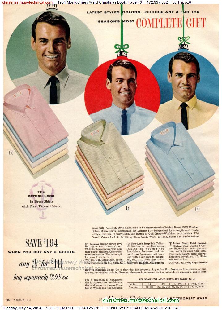 1961 Montgomery Ward Christmas Book, Page 40