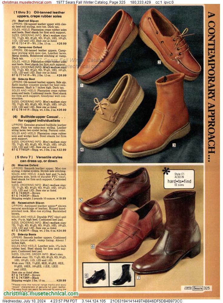 1977 Sears Fall Winter Catalog, Page 325