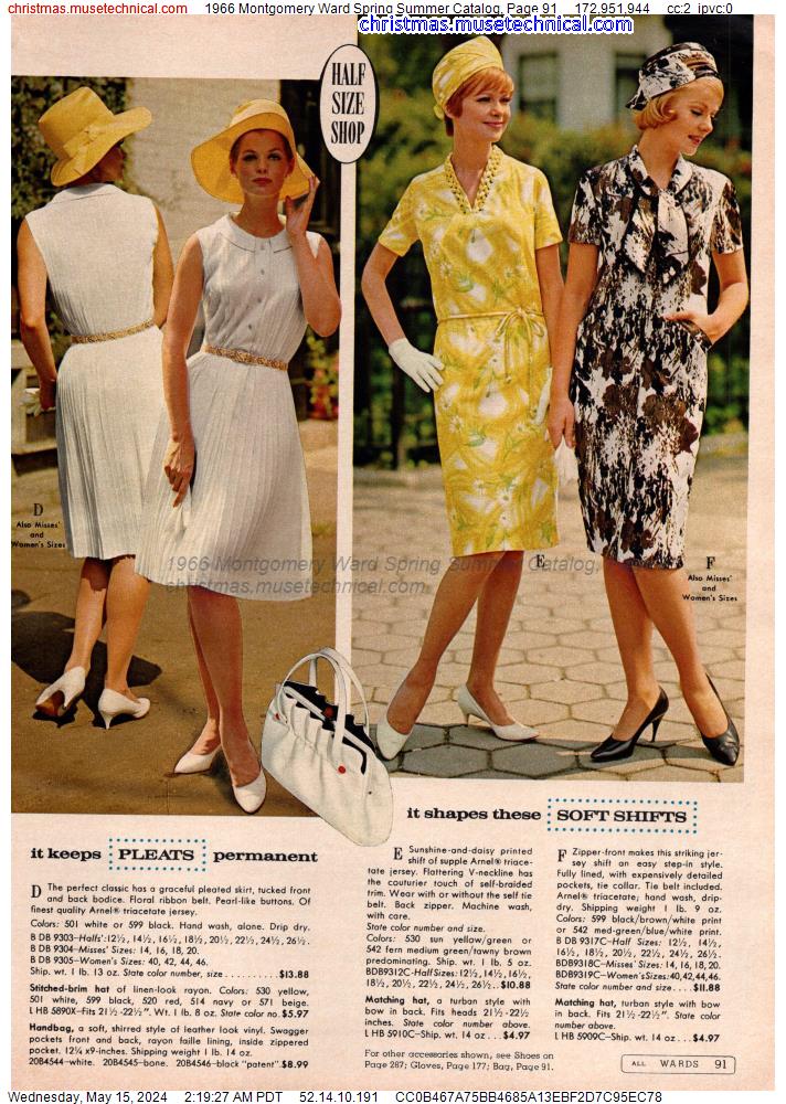 1966 Montgomery Ward Spring Summer Catalog, Page 91