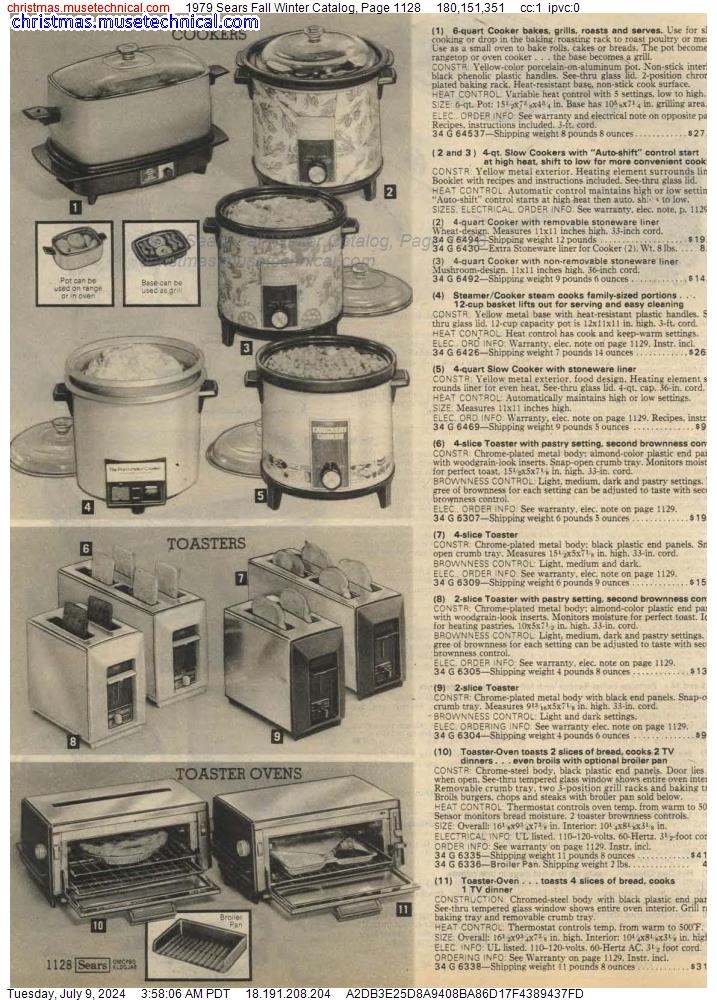 1979 Sears Fall Winter Catalog, Page 1128