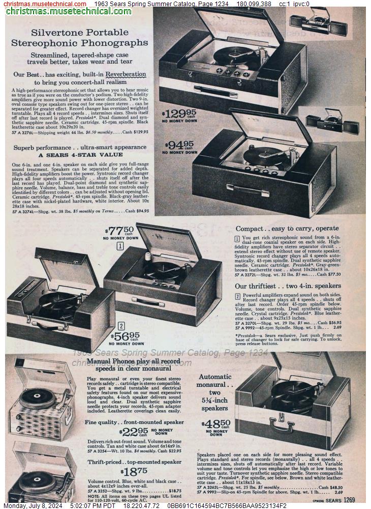1963 Sears Spring Summer Catalog, Page 1234