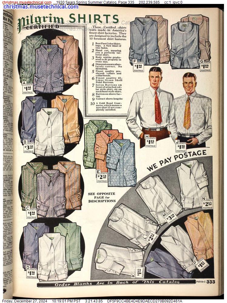 1930 Sears Spring Summer Catalog, Page 335