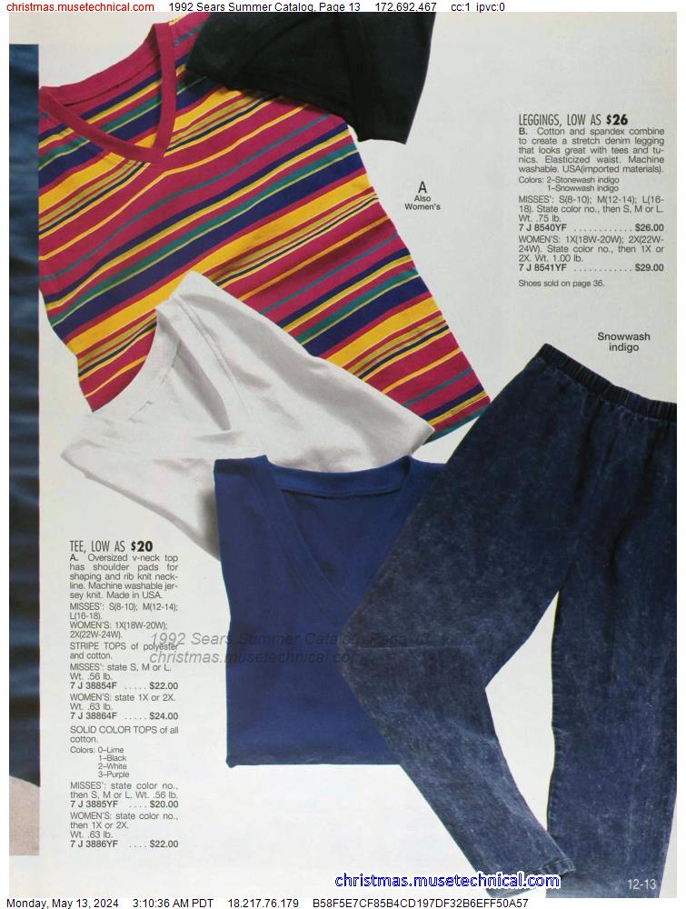 1992 Sears Summer Catalog, Page 13