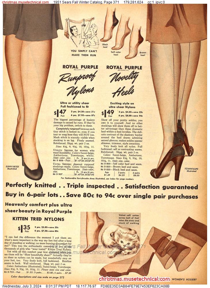 1951 Sears Fall Winter Catalog, Page 371