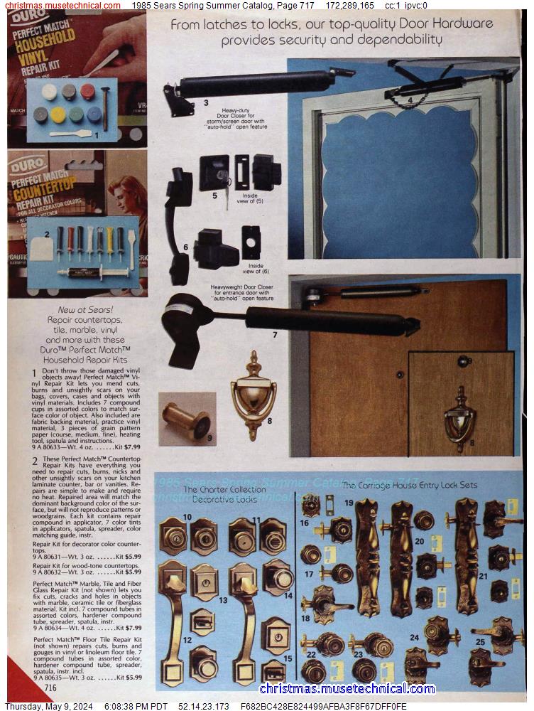 1985 Sears Spring Summer Catalog, Page 717
