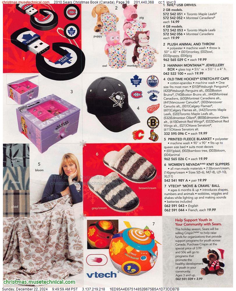 2010 Sears Christmas Book (Canada), Page 38