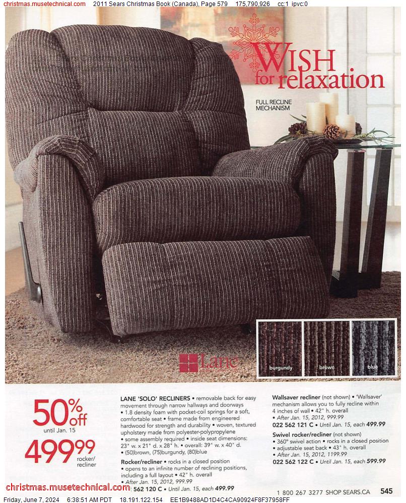 2011 Sears Christmas Book (Canada), Page 579