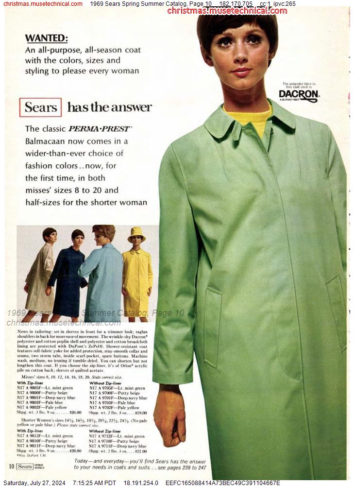 1969 Sears Spring Summer Catalog, Page 10