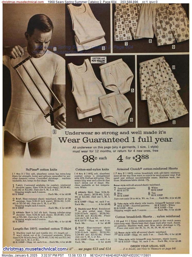 1968 Sears Spring Summer Catalog 2, Page 604