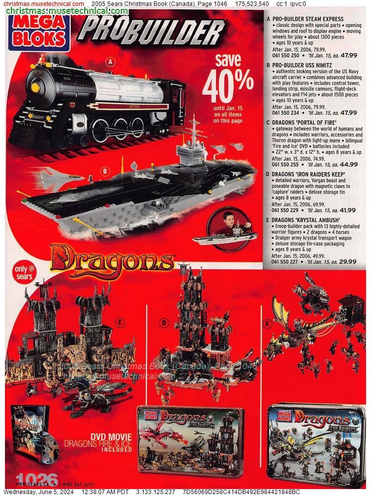 2005 Sears Christmas Book (Canada), Page 1046