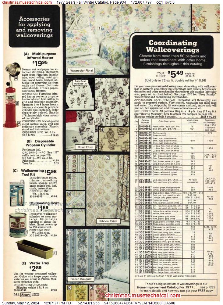 1977 Sears Fall Winter Catalog, Page 934