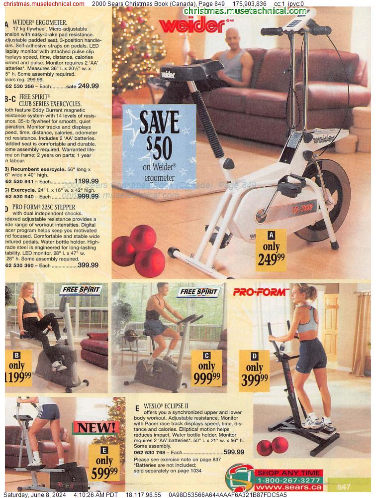 2000 Sears Christmas Book (Canada), Page 849