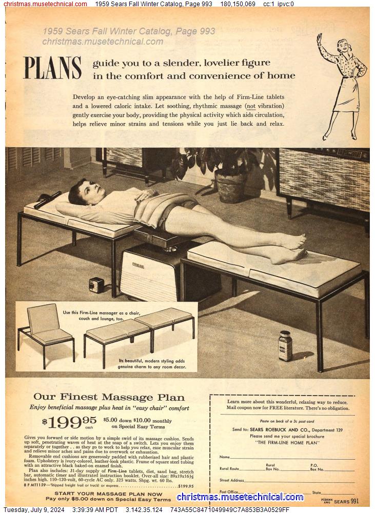 1959 Sears Fall Winter Catalog, Page 993
