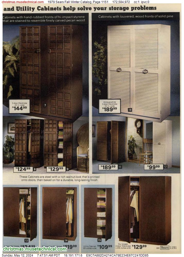 1979 Sears Fall Winter Catalog, Page 1151