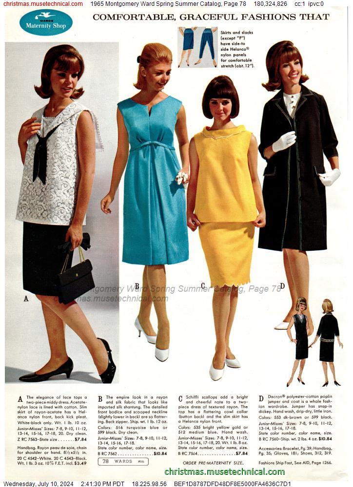 1965 Montgomery Ward Spring Summer Catalog, Page 78
