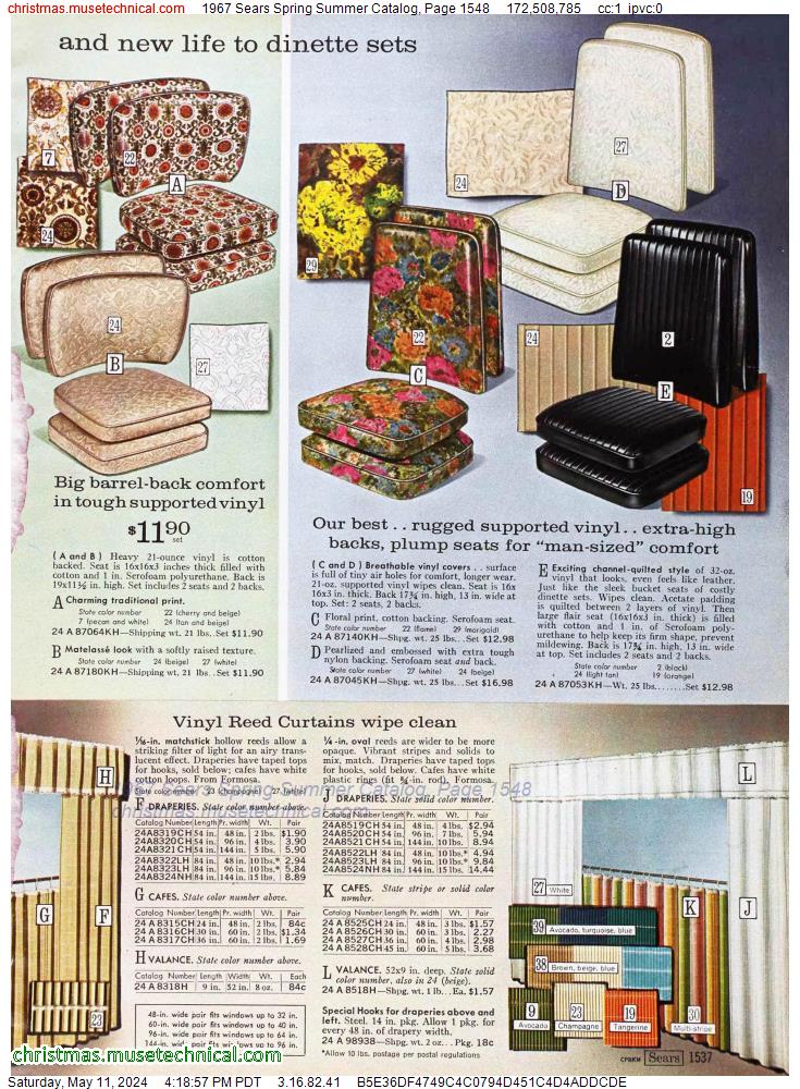 1967 Sears Spring Summer Catalog, Page 1548