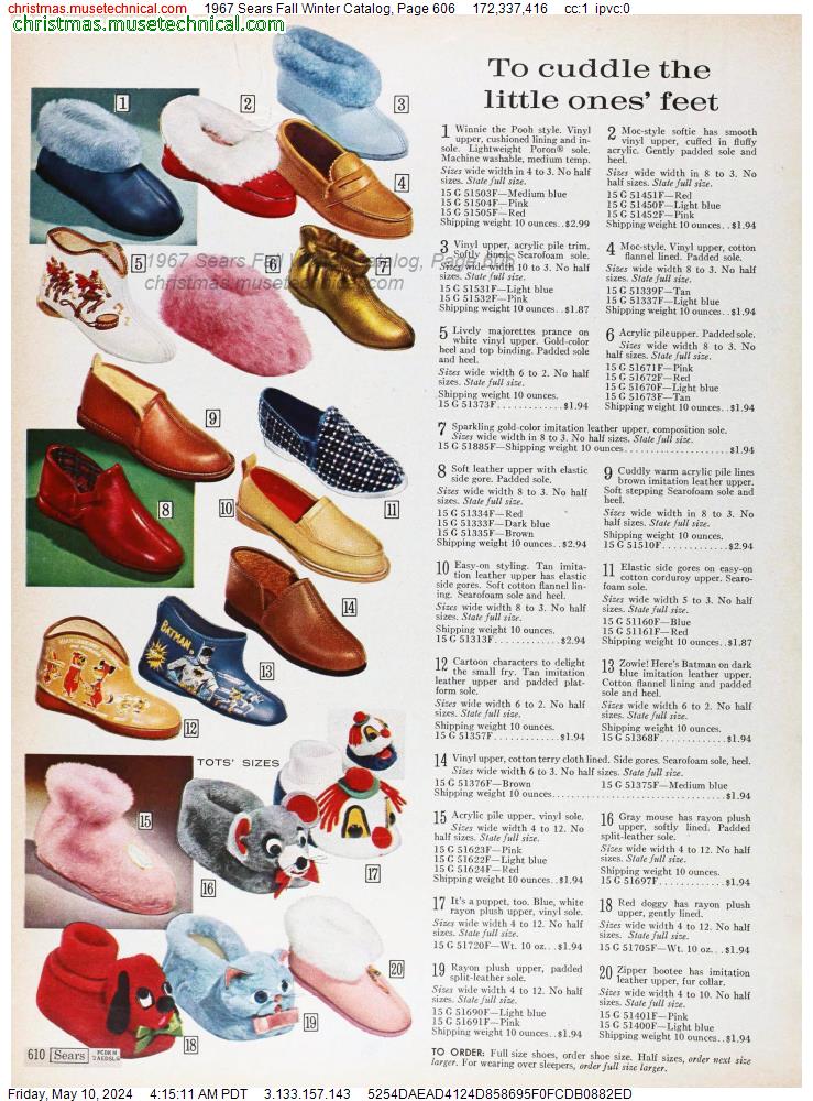 1967 Sears Fall Winter Catalog, Page 606