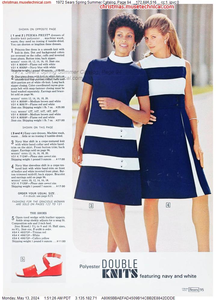 1972 Sears Spring Summer Catalog, Page 94