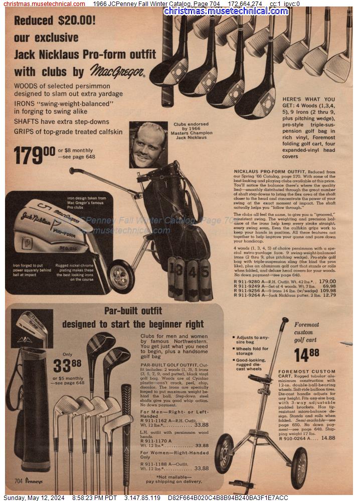 1966 JCPenney Fall Winter Catalog, Page 704