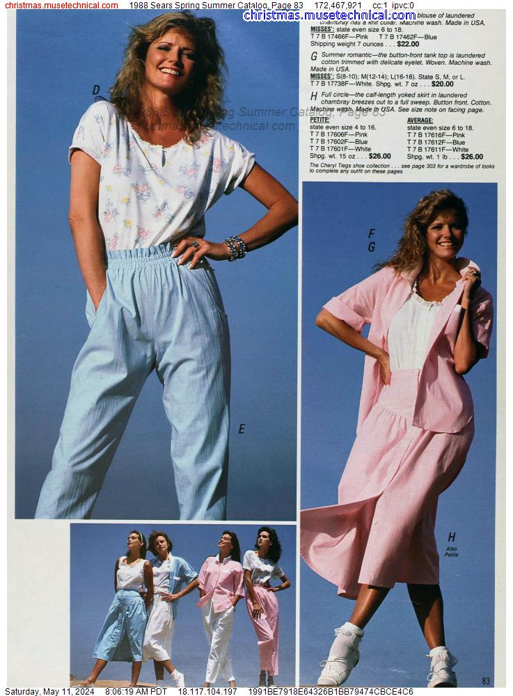 1988 Sears Spring Summer Catalog, Page 83
