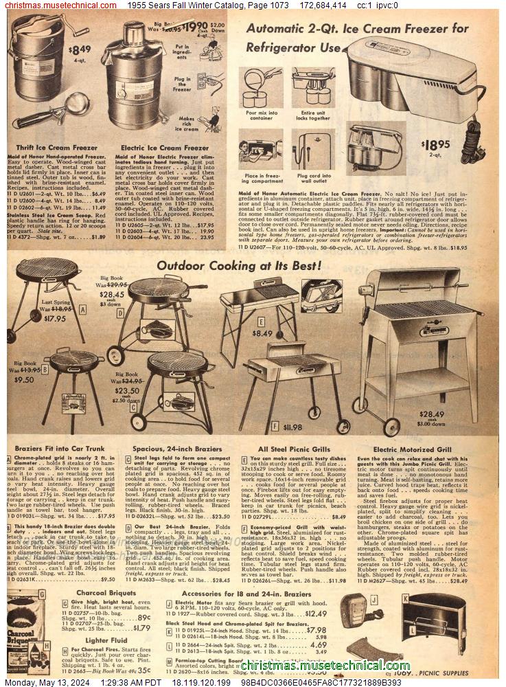 1955 Sears Fall Winter Catalog, Page 1073