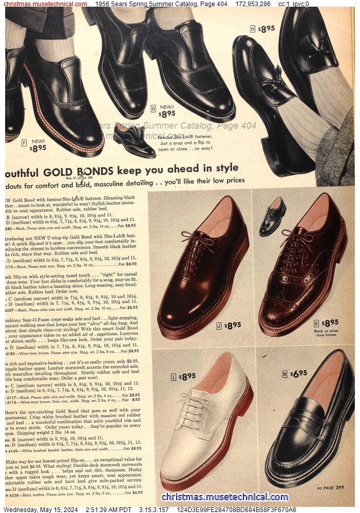 1956 Sears Spring Summer Catalog, Page 404