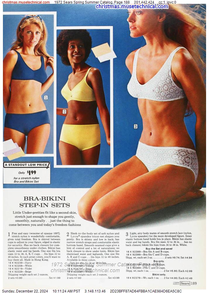 1972 Sears Spring Summer Catalog, Page 188