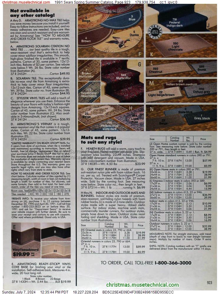 1991 Sears Spring Summer Catalog, Page 923