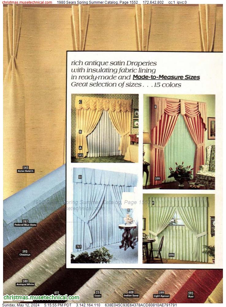 1980 Sears Spring Summer Catalog, Page 1552