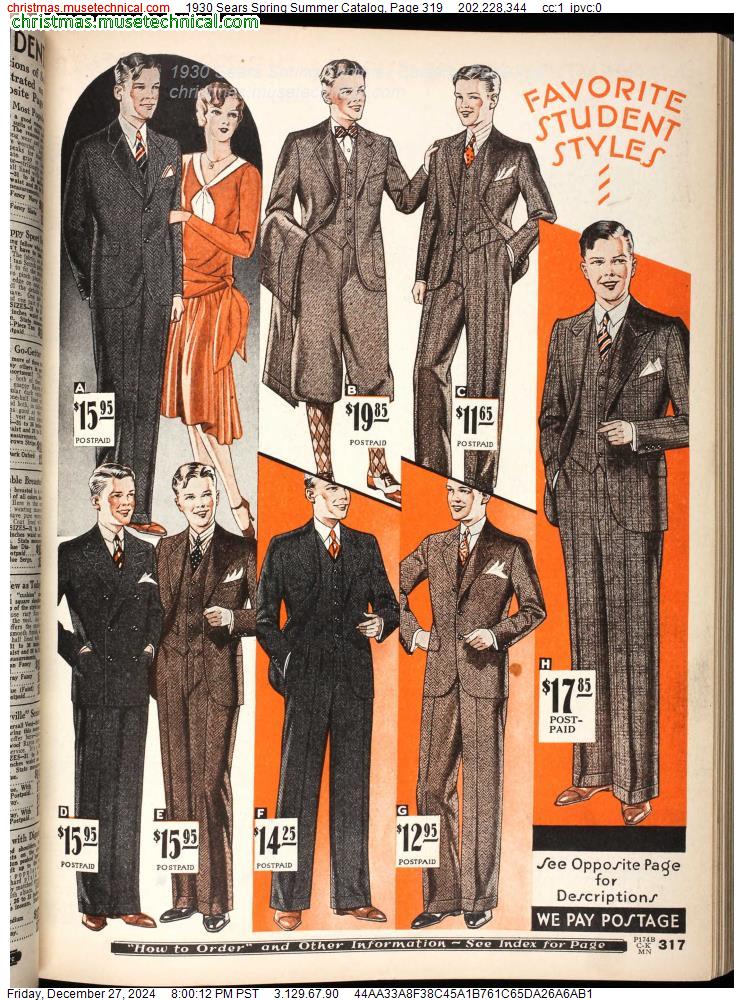 1930 Sears Spring Summer Catalog, Page 319