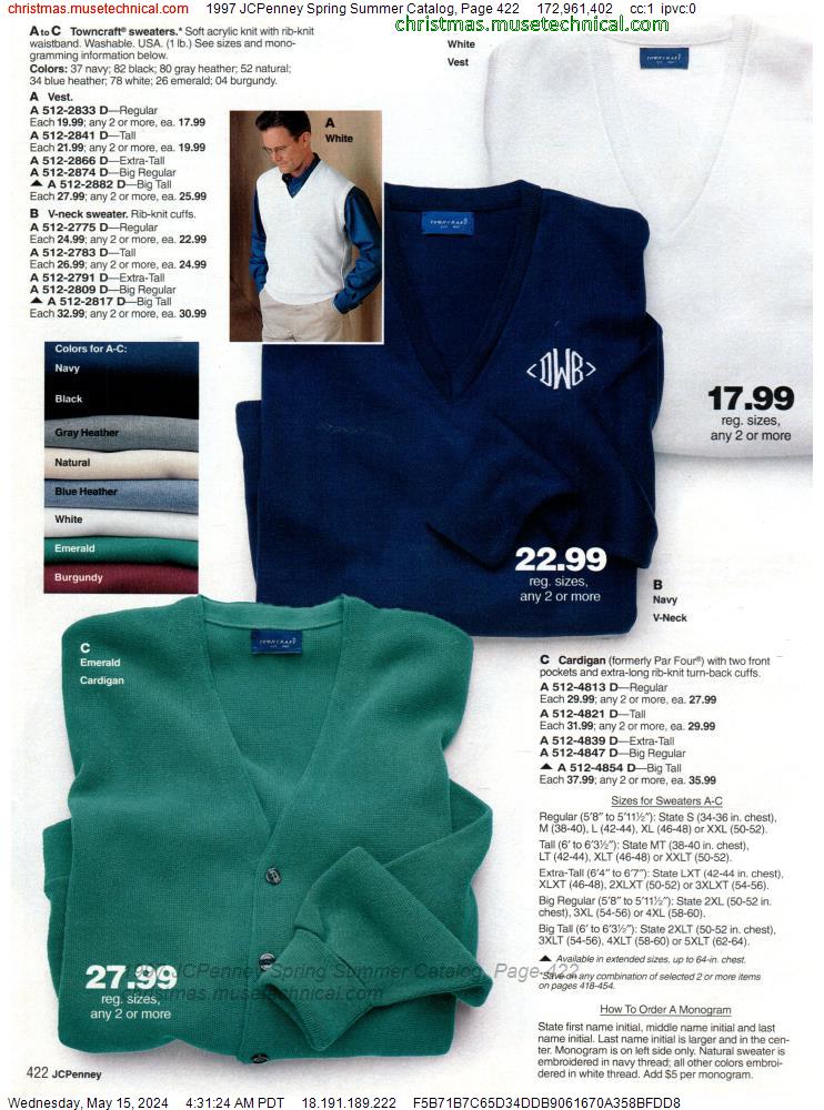 1997 JCPenney Spring Summer Catalog, Page 422