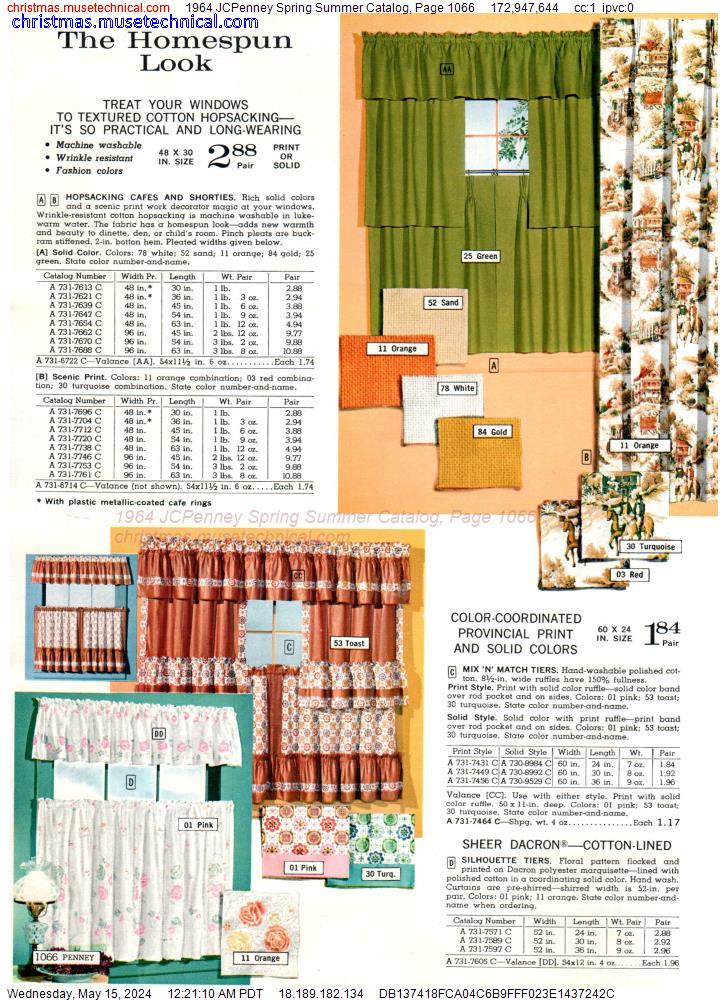 1964 JCPenney Spring Summer Catalog, Page 1066