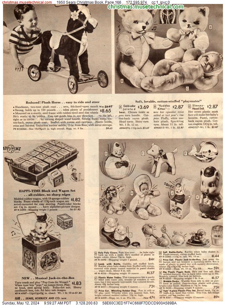 1950 Sears Christmas Book, Page 166