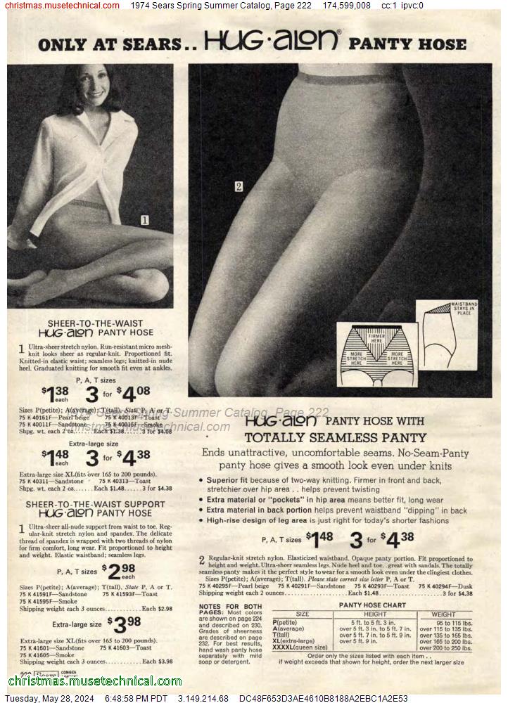 1974 Sears Spring Summer Catalog, Page 222