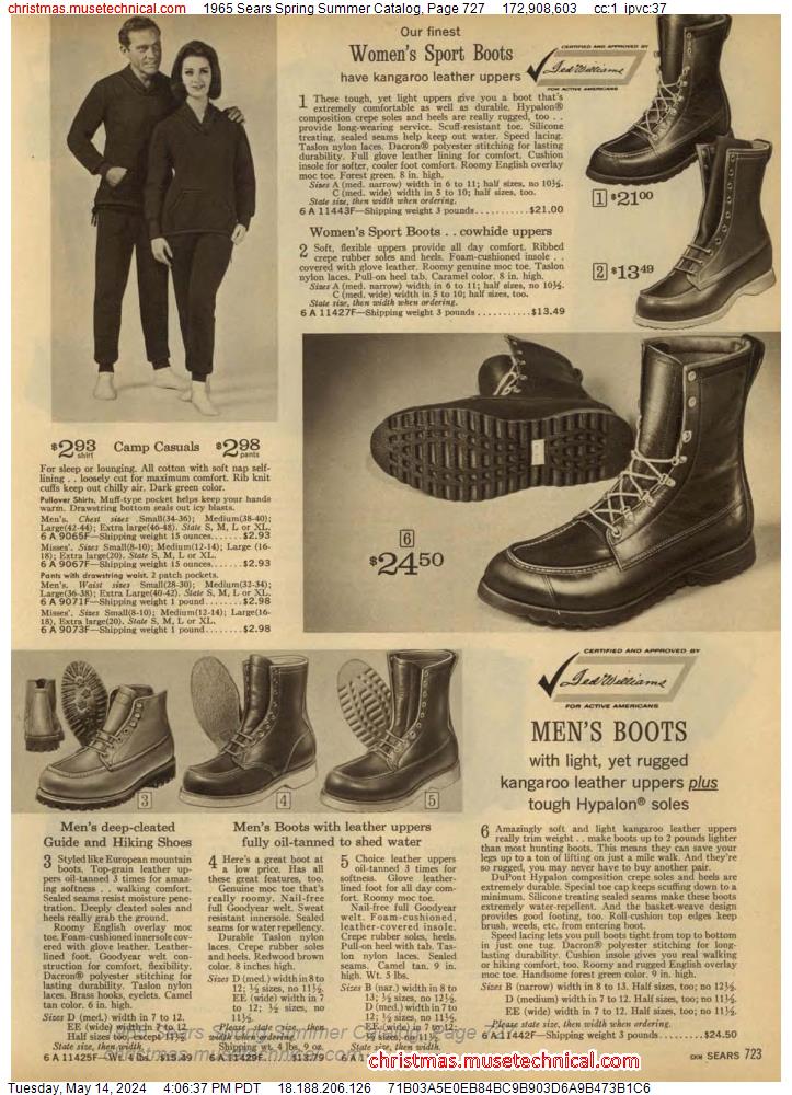 1965 Sears Spring Summer Catalog, Page 727
