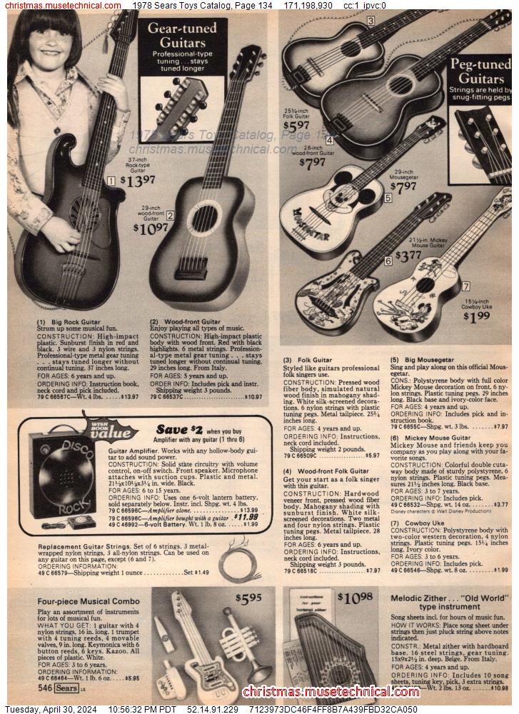 1978 Sears Toys Catalog, Page 134