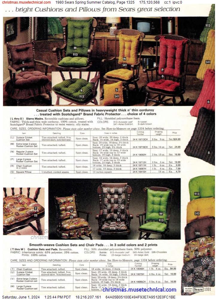 1980 Sears Spring Summer Catalog, Page 1325