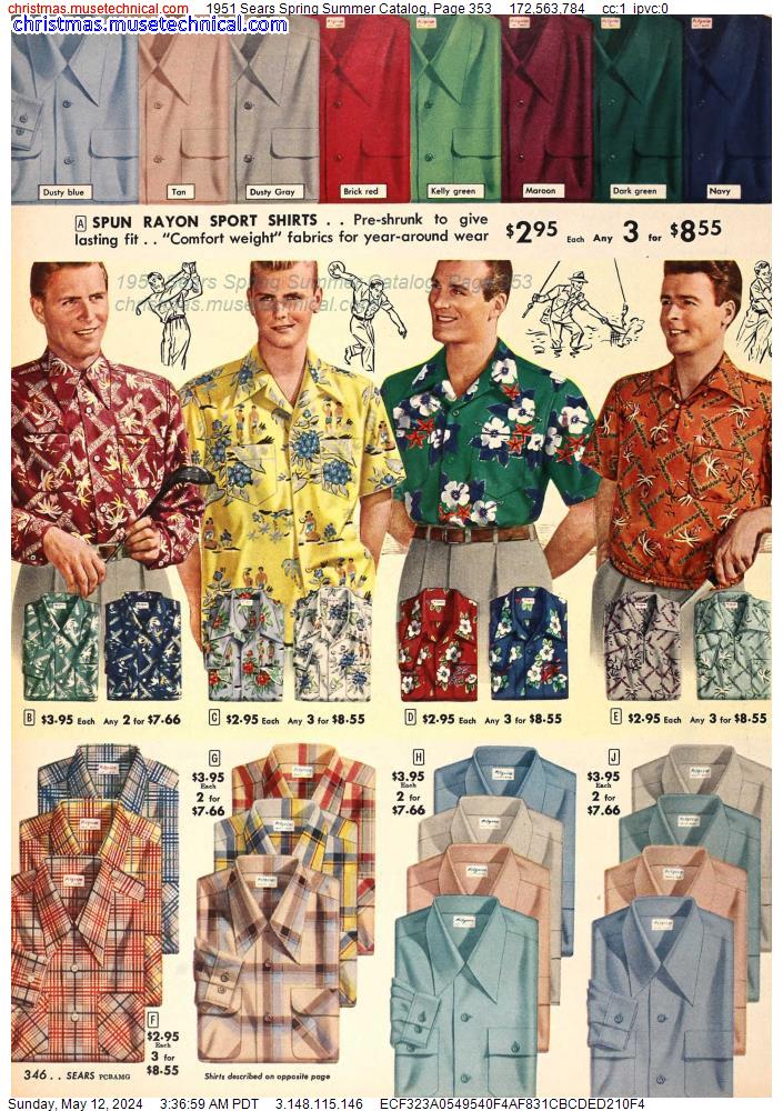 1951 Sears Spring Summer Catalog, Page 353